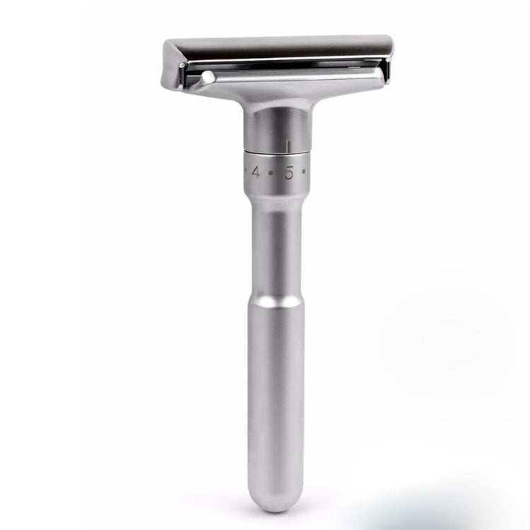 Rasoio di sicurezza regolabile Double Edge Rasoio per depilazione da barba classico da uomo con 5 lame Rasoio di sicurezza regolabile Double Edge Rasoio per depilazione da barba classico da uomo con 5 lame